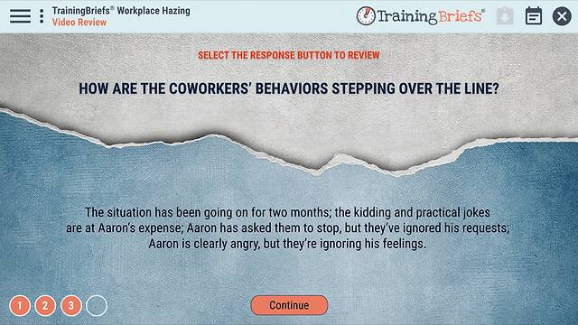 TrainingBriefs® Workplace Hazing