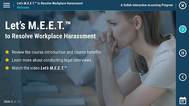 Let's M.E.E.T.™ to Resolve Workplace Harassment (eLearning Classic)