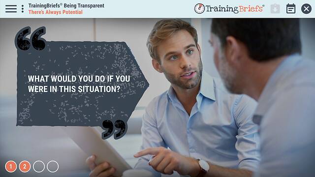 TrainingBriefs® Being Transparent