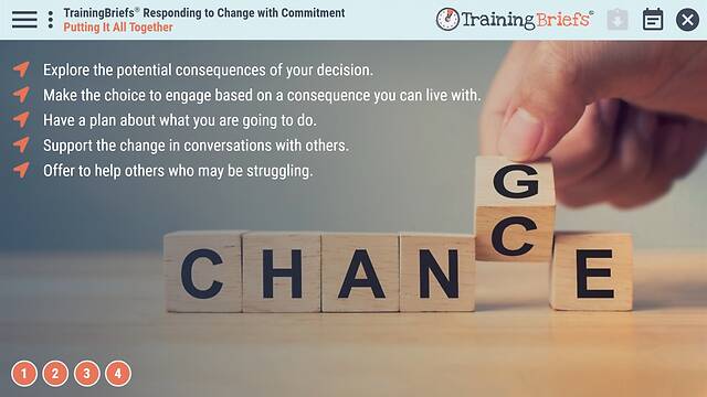 TrainingBriefs® Responding to Change with Commitment