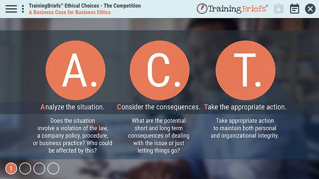 TrainingBriefs® Ethical Choices - The Competition
