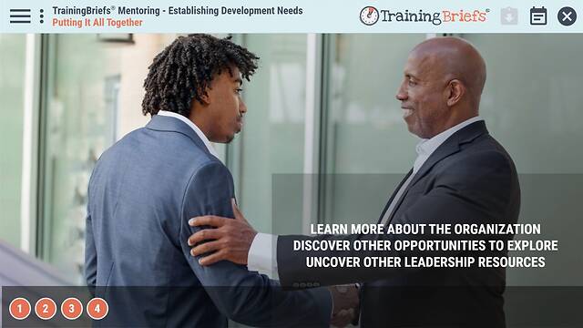 TrainingBriefs® Mentoring - Establishing Development Needs