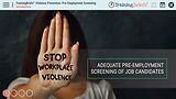 TrainingBriefs® Violence Prevention: Pre-Employment Screening