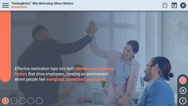 TrainingBriefs® Why Motivating Others Matters