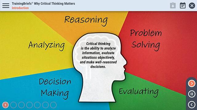 TrainingBriefs® Why Critical Thinking Matters