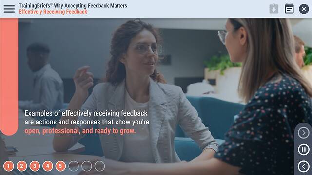 TrainingBriefs® Why Accepting Feedback Matters