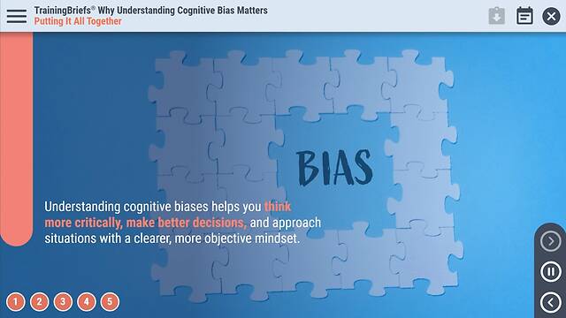 TrainingBriefs® Why Understanding Cognitive Bias Matters