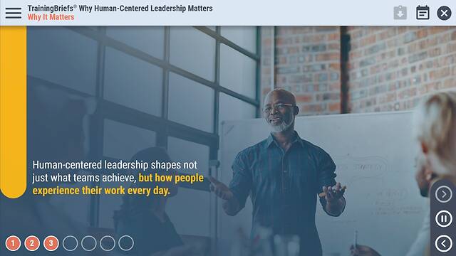TrainingBriefs® Why Human-Centered Leadership Matters