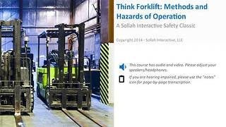 Think Forklift: Methods and Hazards of Operation™ - Safety Classic