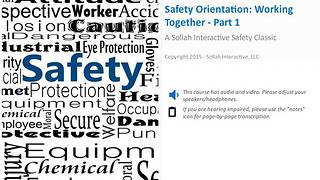 Safety Orientation - Working Together™ - Part 1