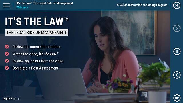 It's the Law™: The Legal Side of Management
