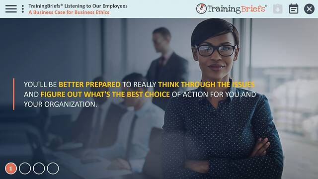 TrainingBriefs® Listening to Our Employees