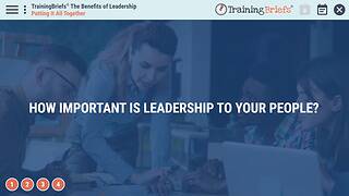 TrainingBriefs® The Benefits of <mark>Leadership</mark>